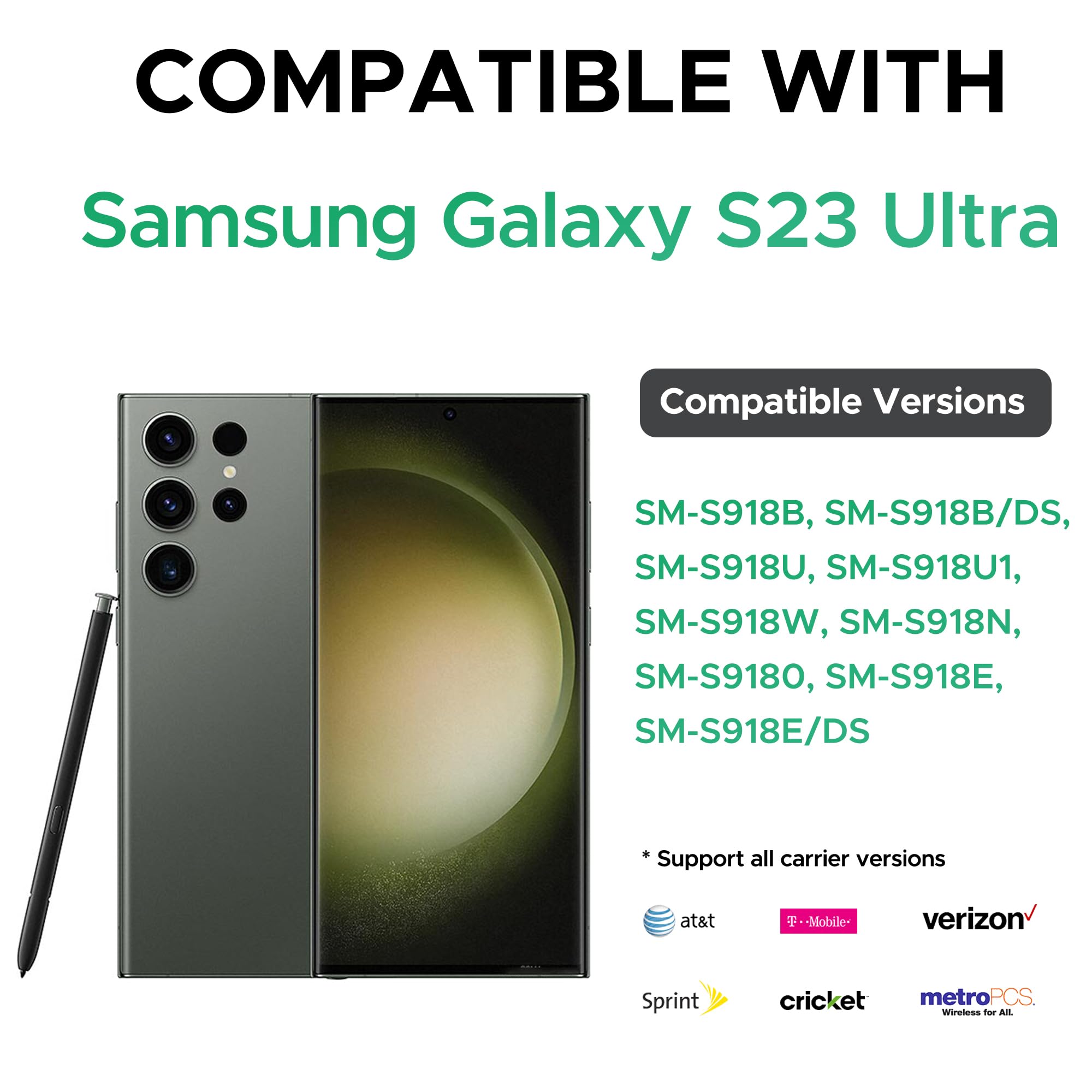 Amazon.com: GREEN FUSION for Galaxy S23 Ultra Battery, EB