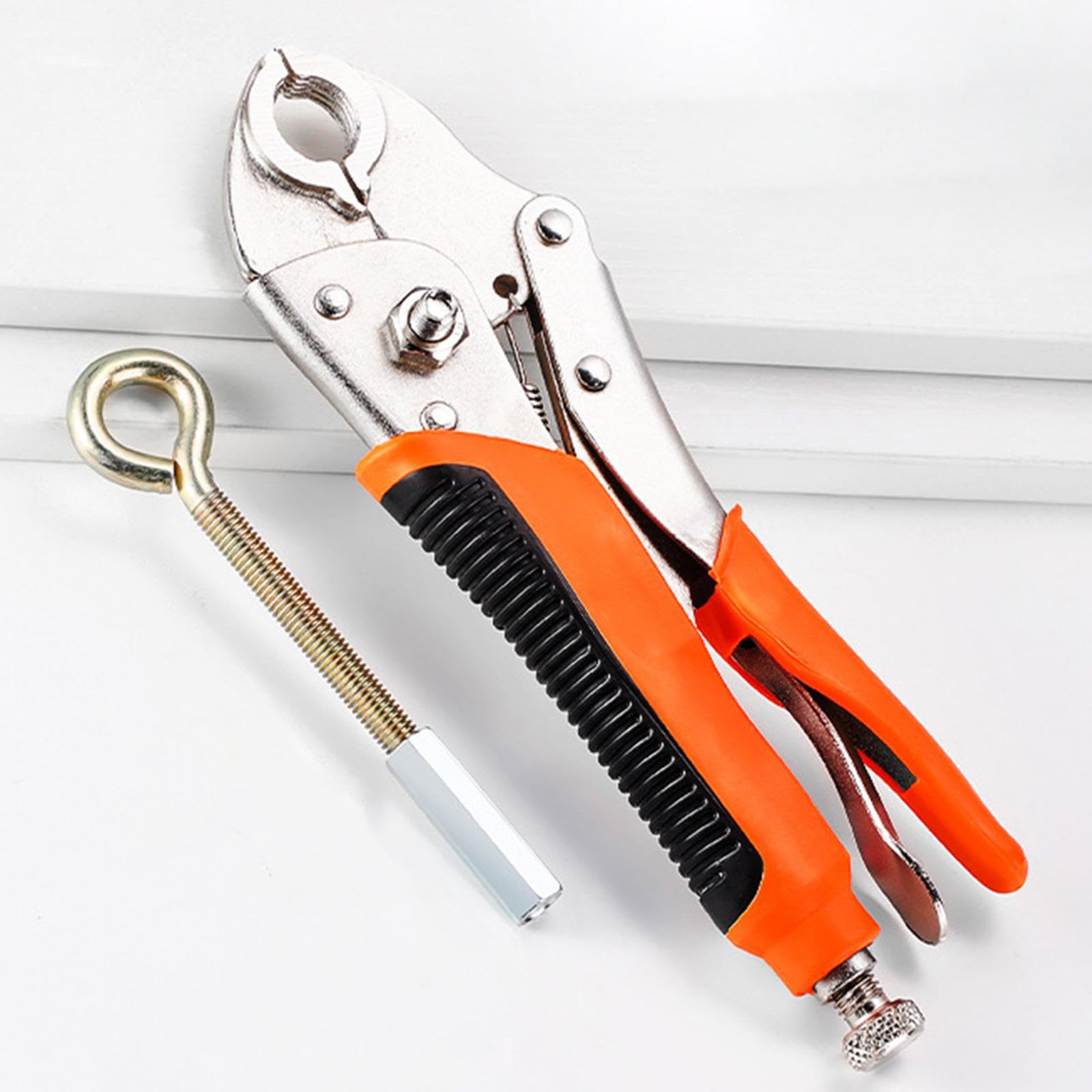 Pinces à Plomberie Pince Plancher Chauffage Clé Spéciale Tube Poignée Ergonomique Caoutchouc Métal Robuste Anti Glisse Réglable pour Démontage Réparat, 0.5 pouces 0.75 pouces