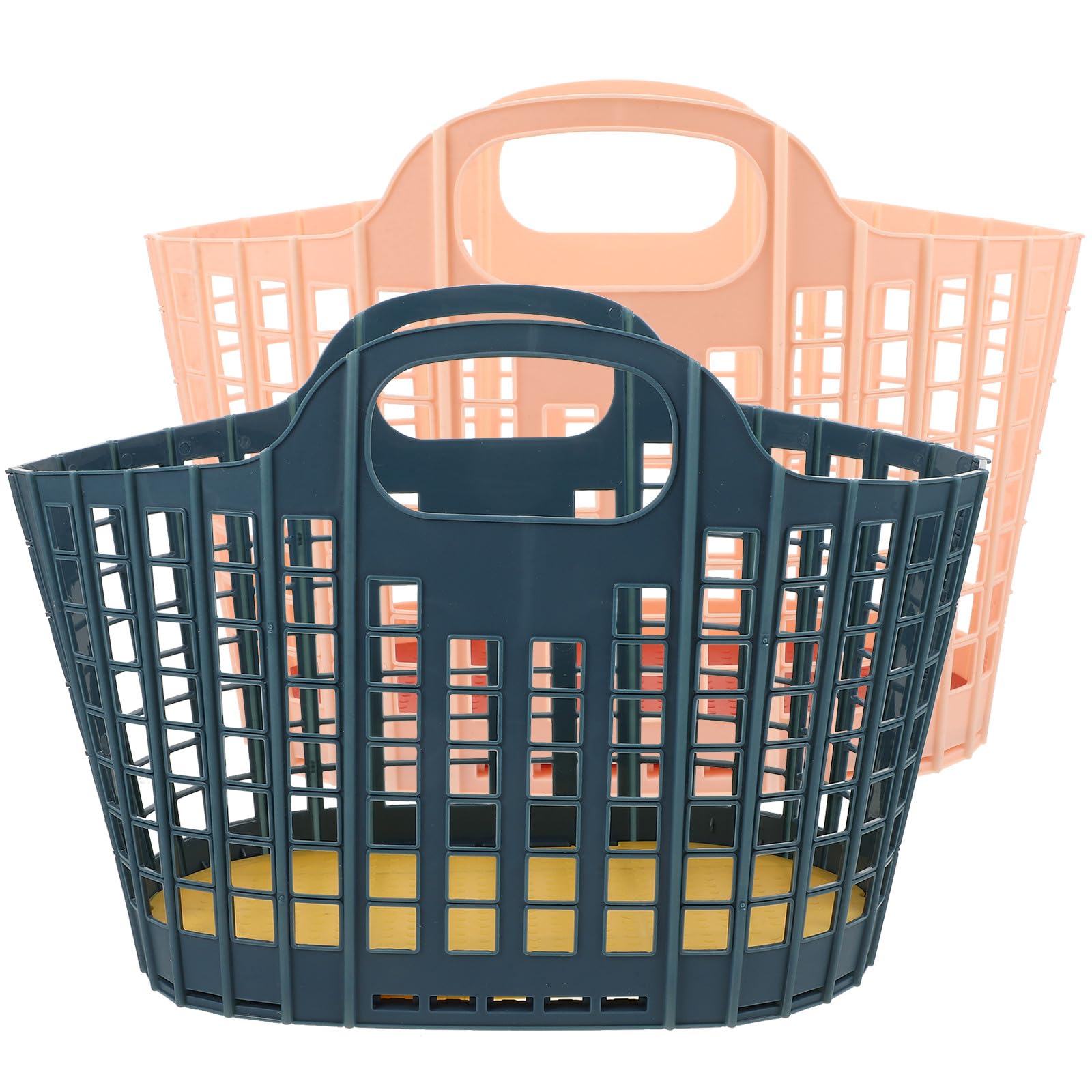 Cesta para frutas y verduras con asa plegable, el set de 2 piezas que ahorra espacio 1