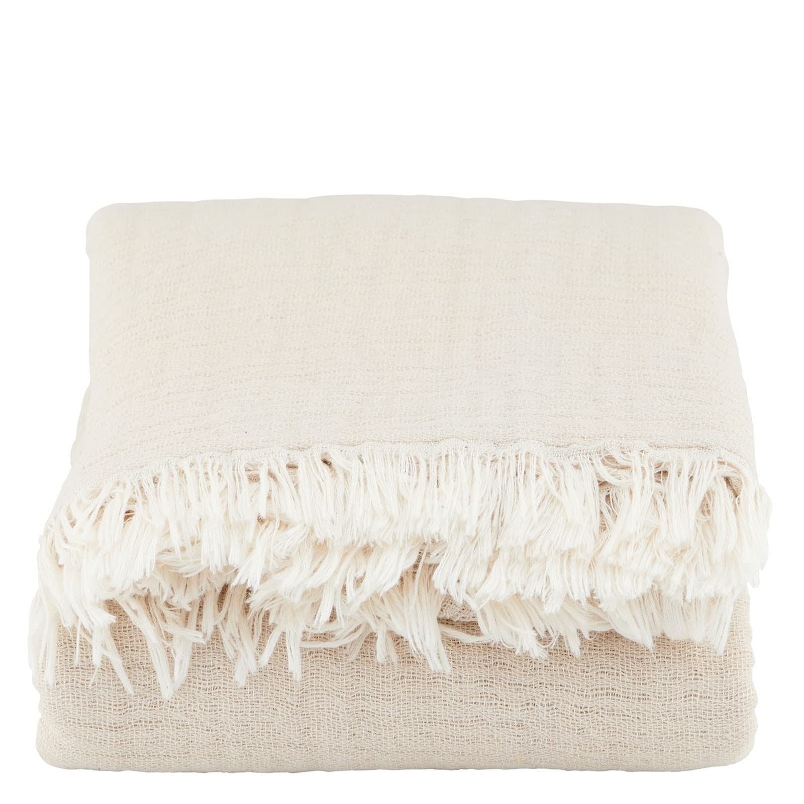 House Doctor, Decke, Alice, Beige, Baumwolle, l: 200 cm, w: 140 cm