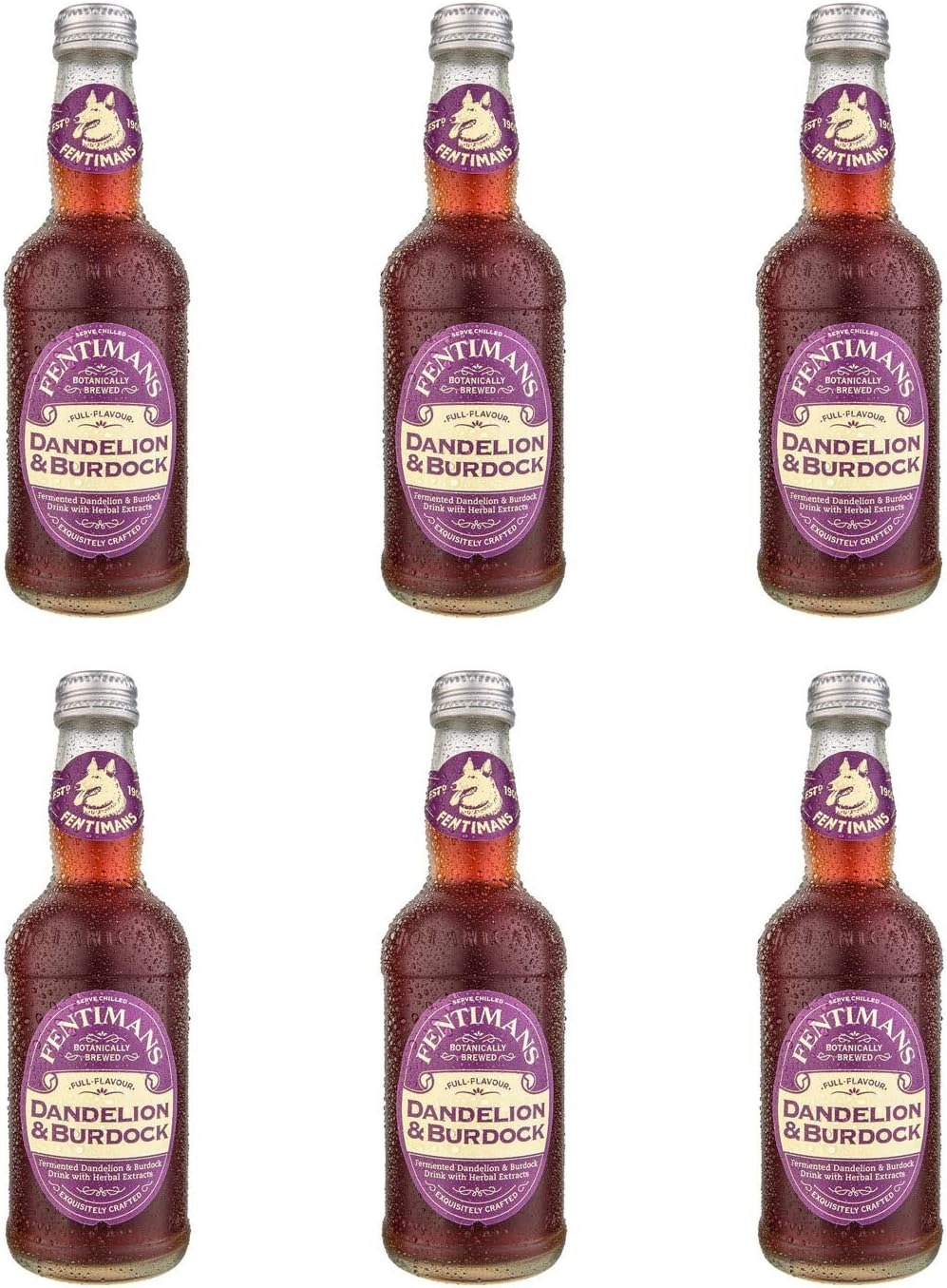 Fentimans - Dandelion & Burdock 275ml Glass Bottle - Pack of 6