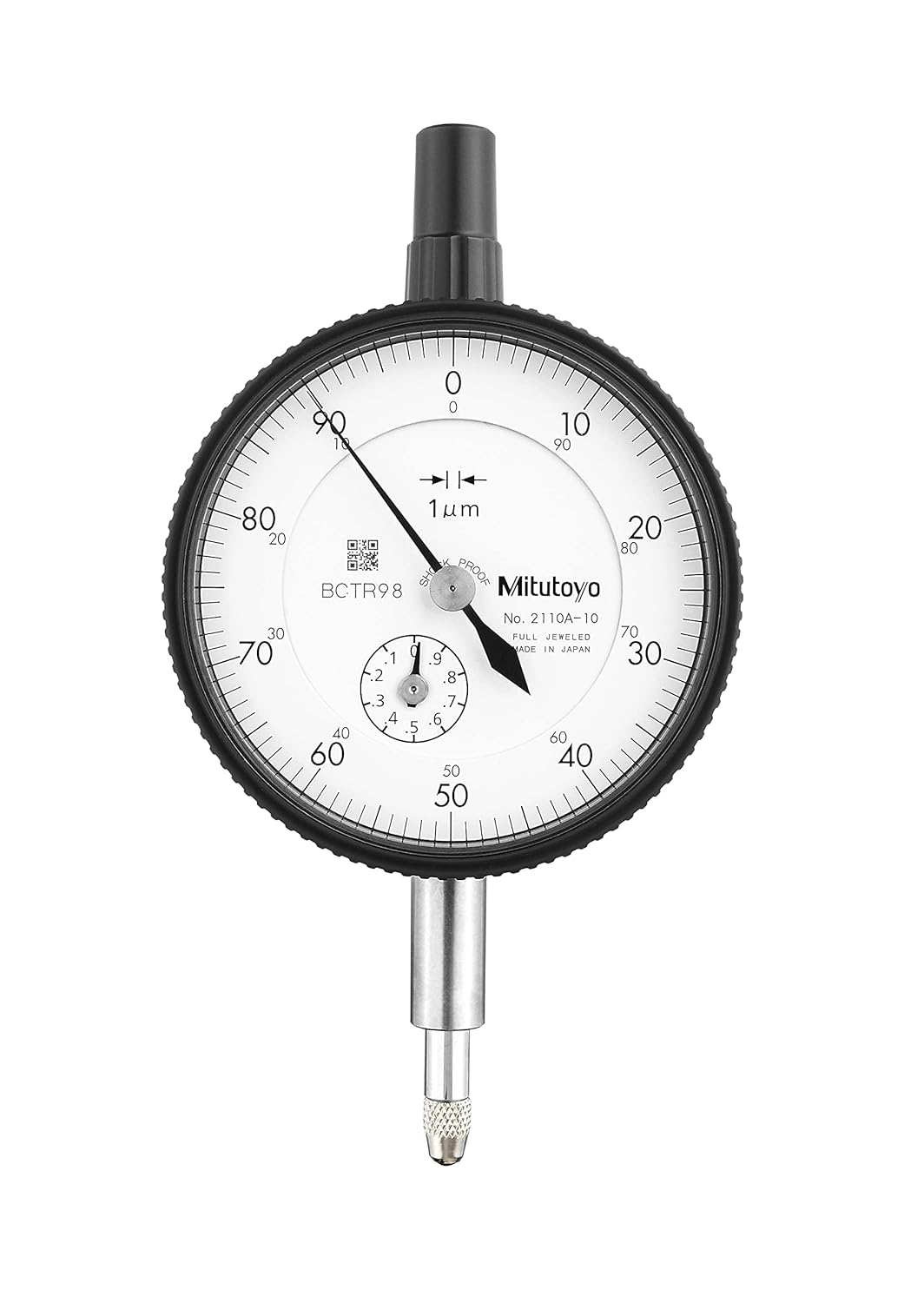 Mitutoyo 2110A-10 Dial Indicator DG 0.001 Grad, 0-1mm Range
