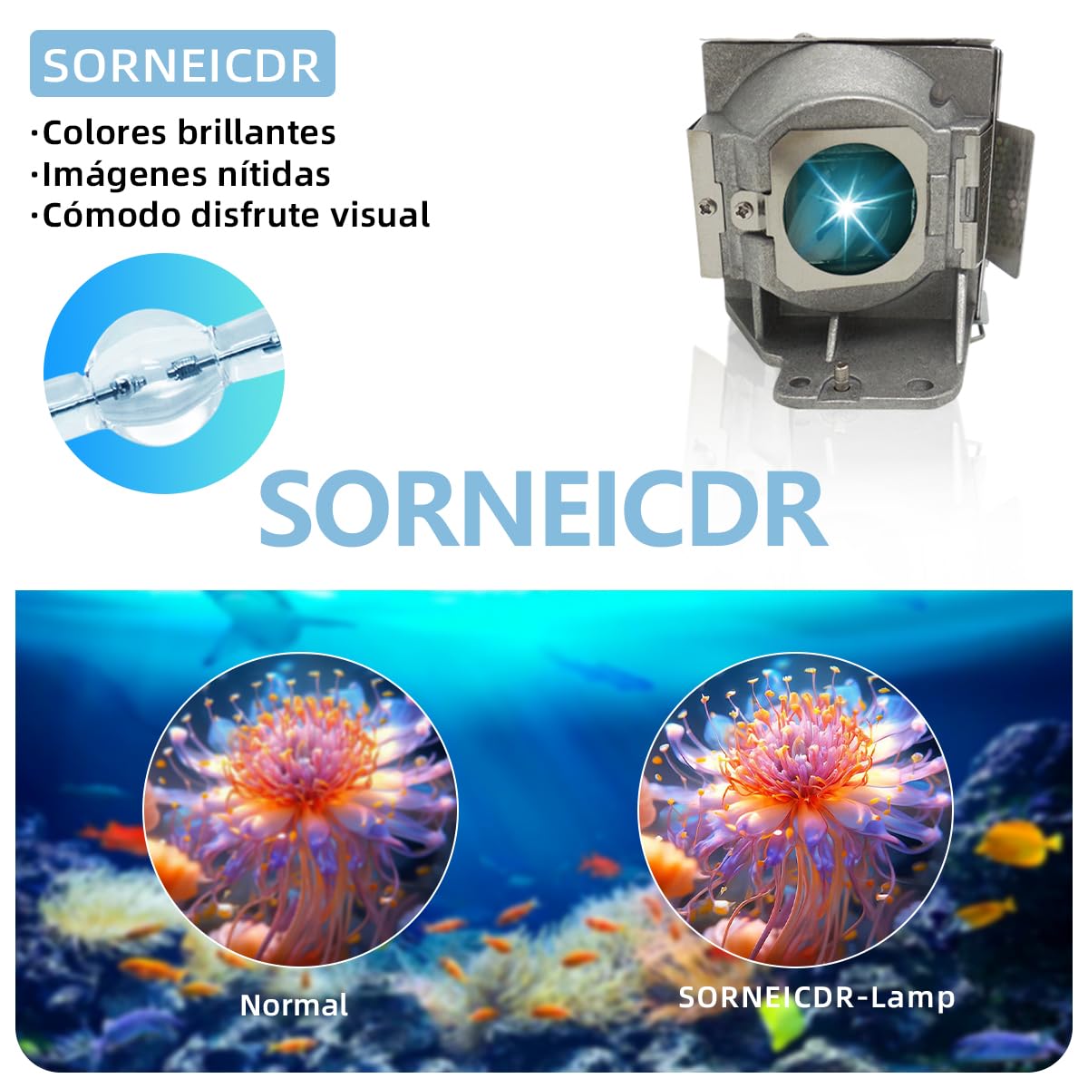 5J.JAH05.001 Lampada proiettore di ricambio con alloggiamento per Benq W1070 W1070+ HT1075 W1080ST W1080ST+ MH630 MH680 HT1085ST W1070+W W108ST