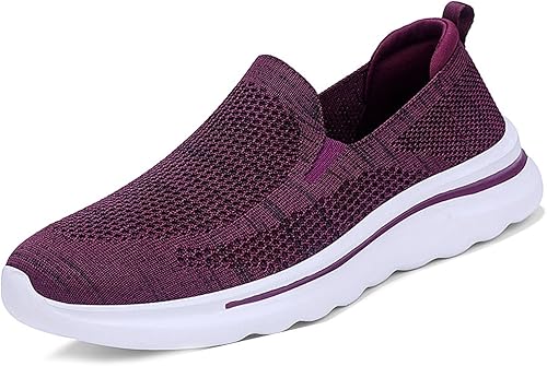 Zapatos deportivos de malla transpirable con suela suave para mujer, antideslizantes, informales, ligeros, ortopédicos con soporte de arco y