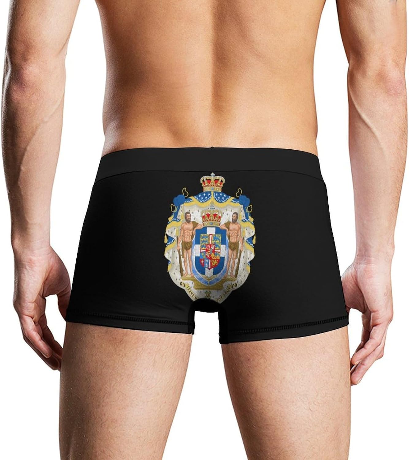 Royal Coat of Arms of Greece Novelty Men's Trunks Soft Breathable Underwear Patterned Stretch Briefs