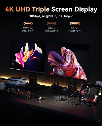 Miniatura 4 de Mini PC Intel 11 generación i5-11320H hasta 45 GHz Windows 11 Pro mini computadoras 16 GB RAM 512 GB SSD mini computadora de escritorio súper rápida