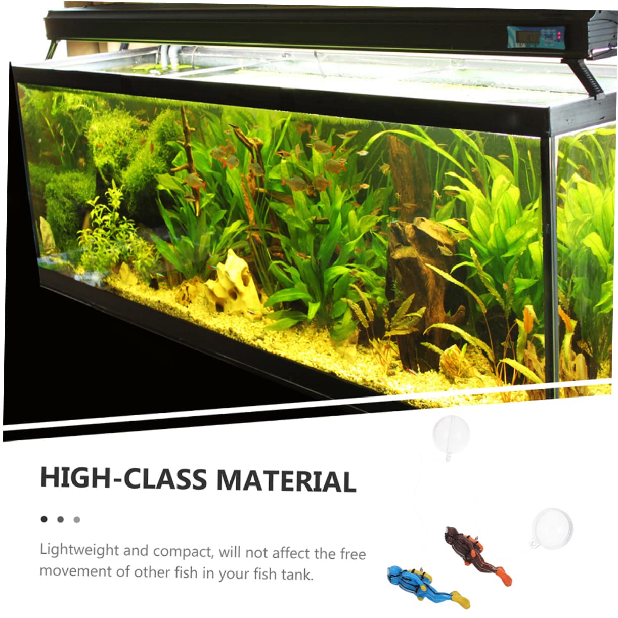GLEAVI 4 Set Galleggiante Subacqueo Ornamenti Decorativo Decorazioni Figura del Subacqueo del Serbatoio di Pesce Adorabile Decorazione Dell'acquario Resina 4 Pezzi * 4