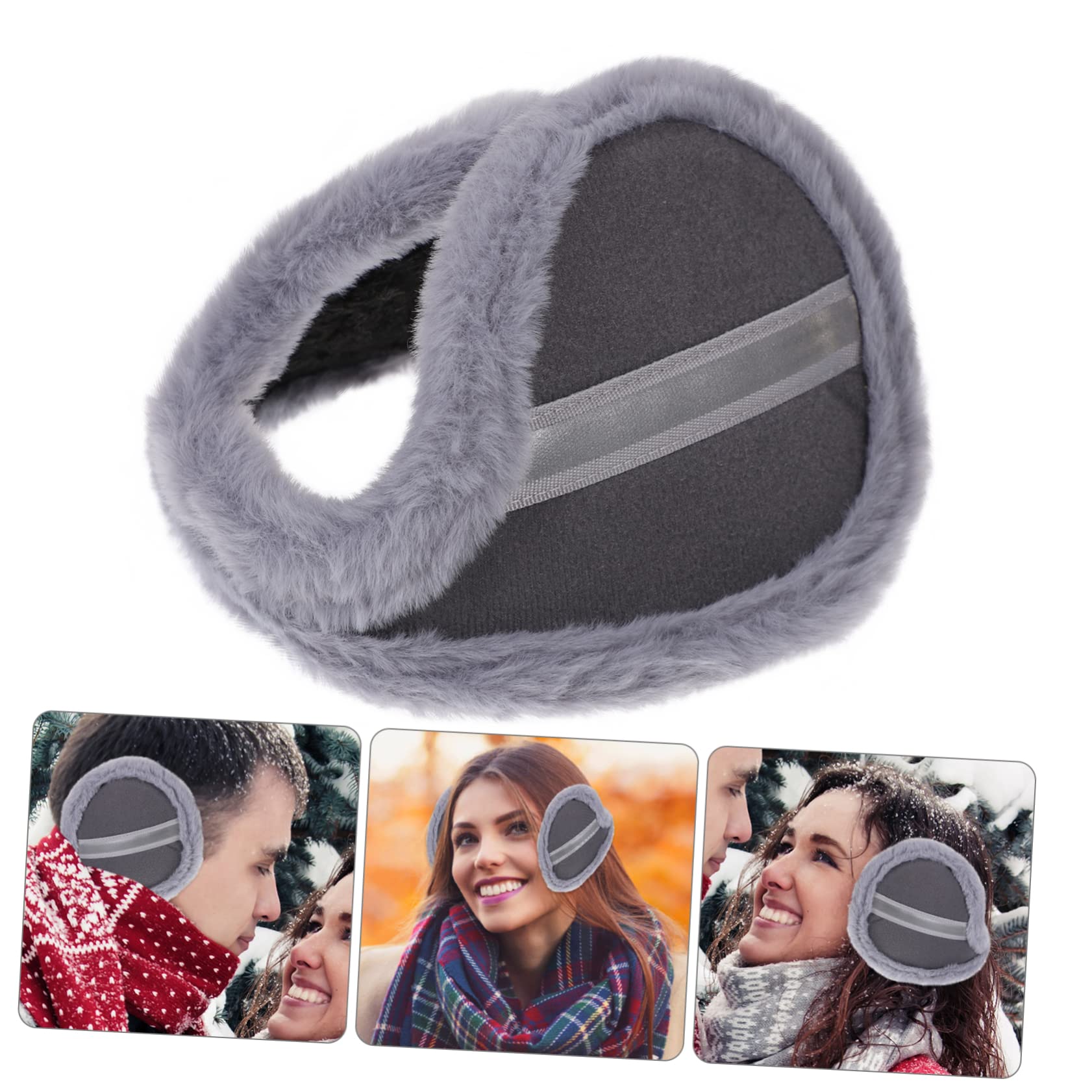 3piezas Orejeras Térmicas Unisex Diseño Moderno Calentadores De Orejas Suaves y Cómodos Para Invierno Para Actividades Al Aire y Festividades