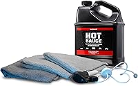 Boat Bling Hot Sauce To Go Kit: 1 Gallon Hard Water Spot Remover with 3ft Sprayer & Microfiber Towels for Boats