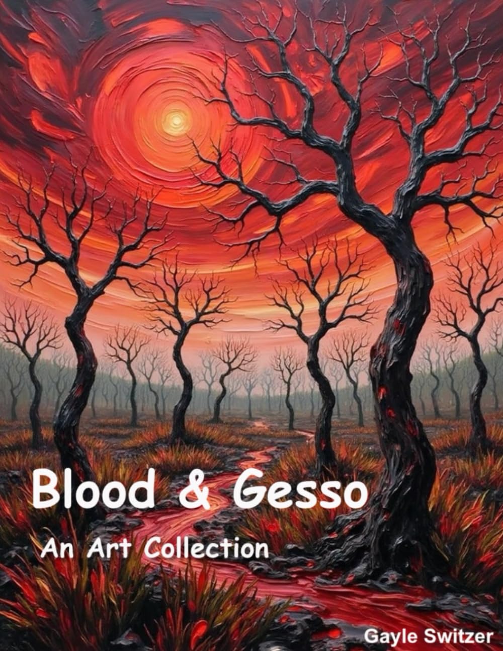 Blood and Gesso An Art Collection exprimez votre passion pour l'art abstrait sombre