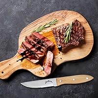 Vista 3 de Jim Beam Steak Knife Set (4 Pack), JB0165, 10", Brown