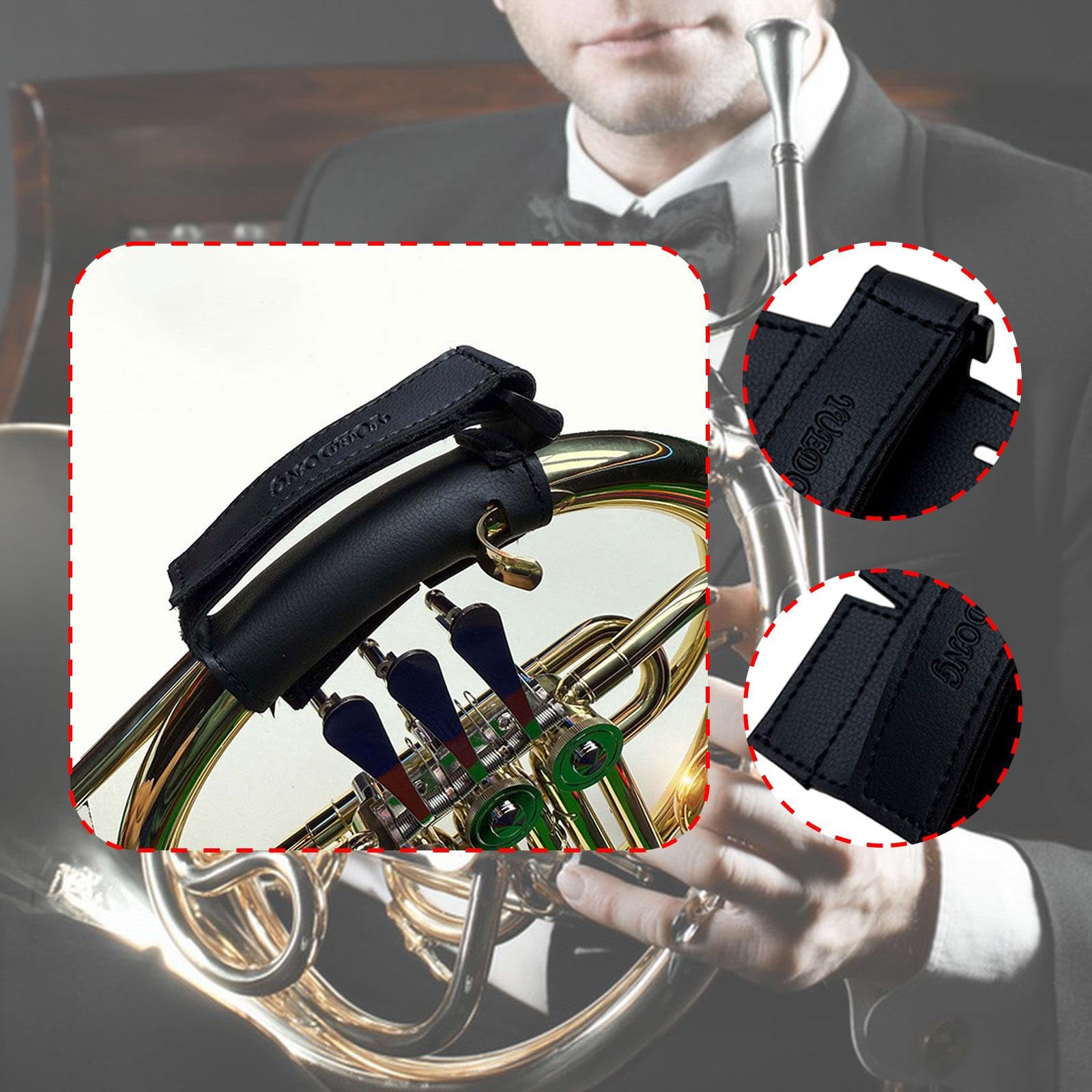 Generic Protector de Mano para Trompa, Portátil, Universal, de Cuero Sintético, Piezas para Trompa