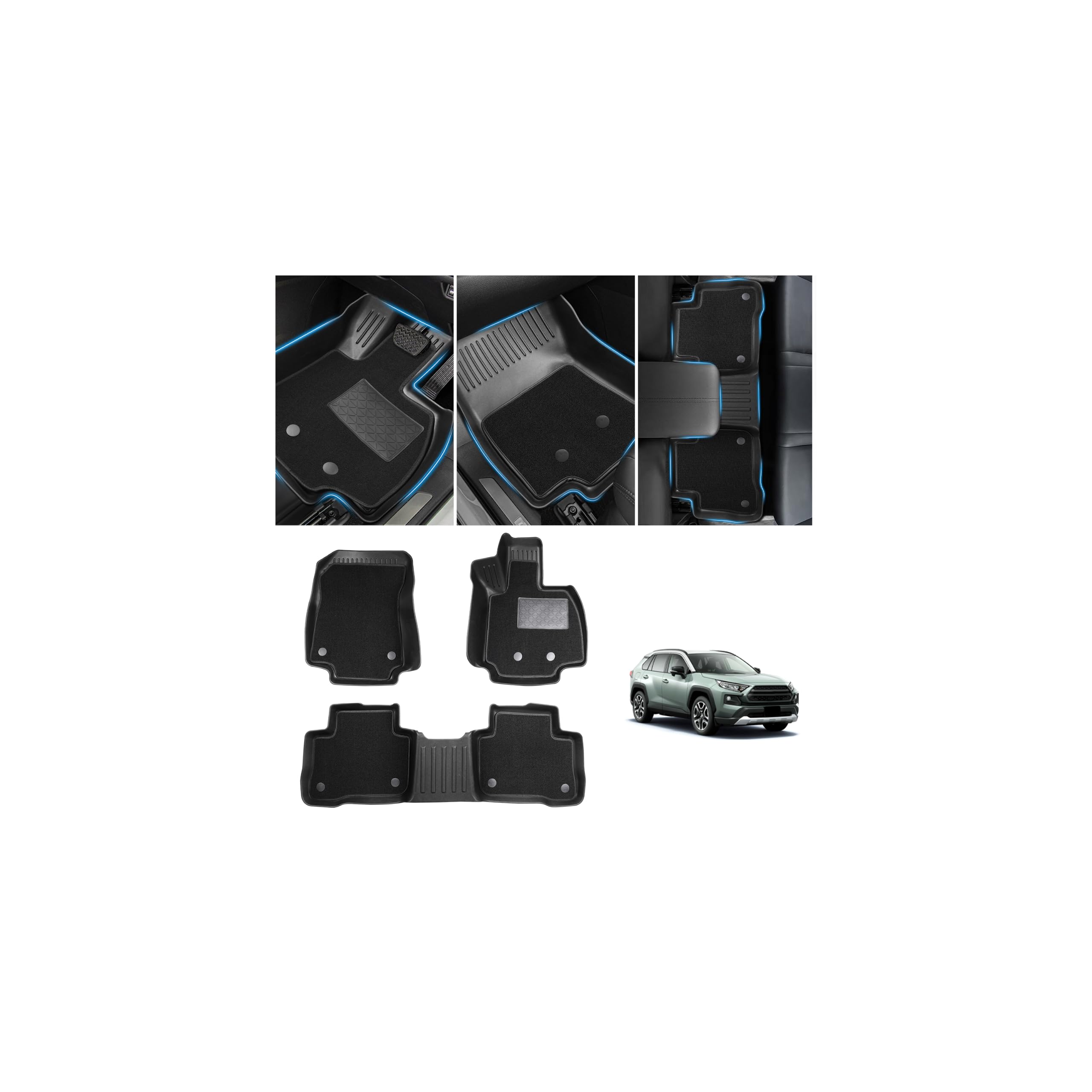 Amazon | GIMUYA トヨタ 新型 RAV4 50系 ラブ4 フロアマット 3D 防水 2