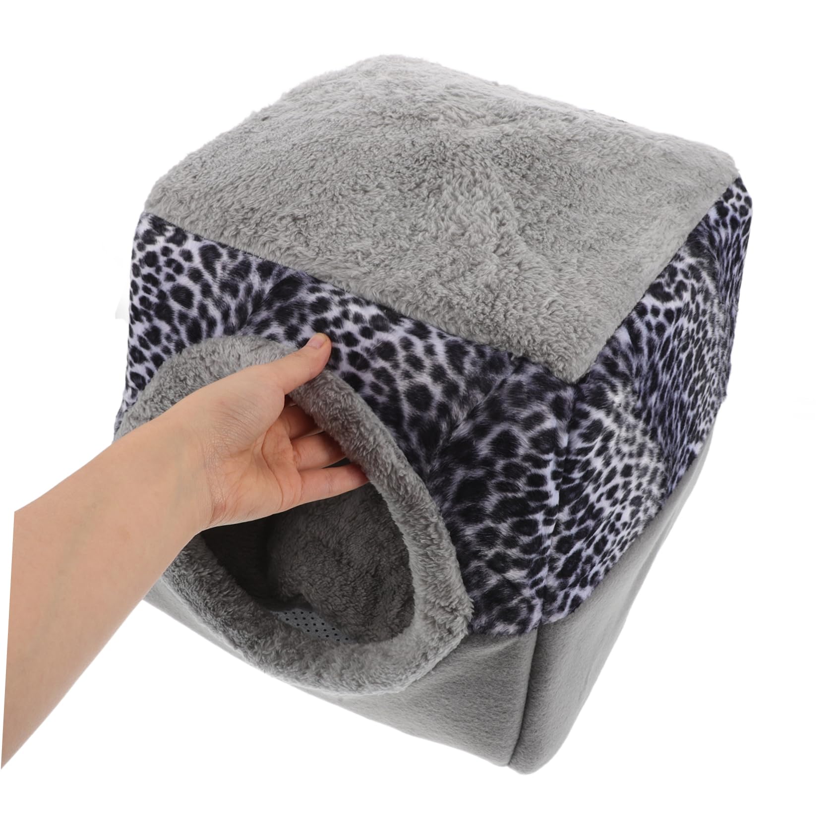 Toyvian 1 Pièce Caverne de Chat Fermée pour Chat Doux pour Intérieur Couleur Aléatoire Couleur Aléatoire