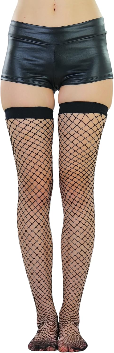 ToBeInStyle Women's Lace Up Back Seam Tights Sheer or Opaque Hosiery Stockings Crisscross Lace Ribbon Zigzag Design