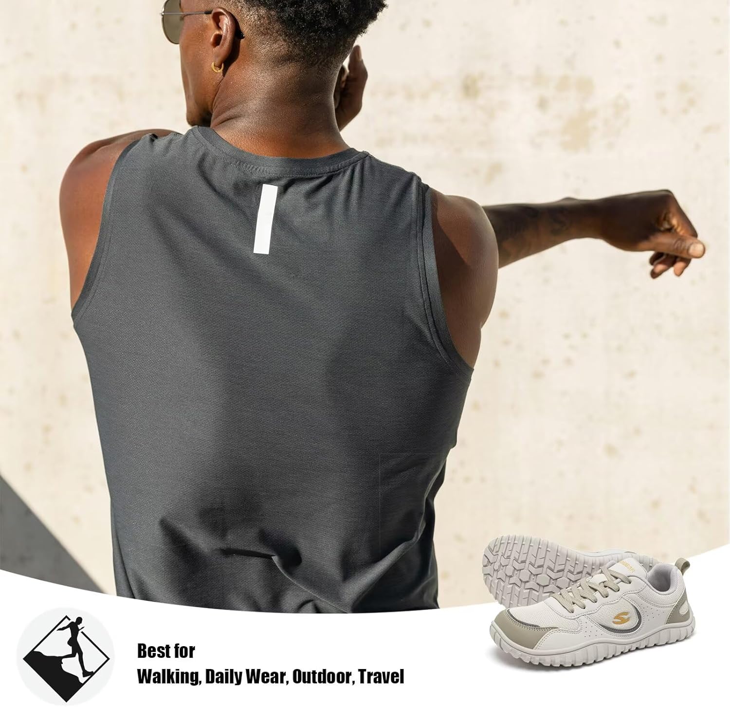 HOBIBEAR Mens Barefoot Shoes | Wide Toe Box | Comfortable Outdoor Sneaker - Image 6