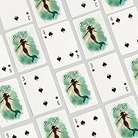 Vista 4 de Lantern Press Big Sur, California, Mermaid Underwater, 52 Playing Cards for Adults, Poker Size Card Deck
