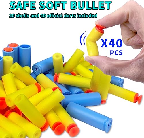 Miniatura 9 de Pistola de juguete de bala suave M24 con alcance mejorado y cargador rápido de dardos, pistola de espuma perfecta para niños y adultos