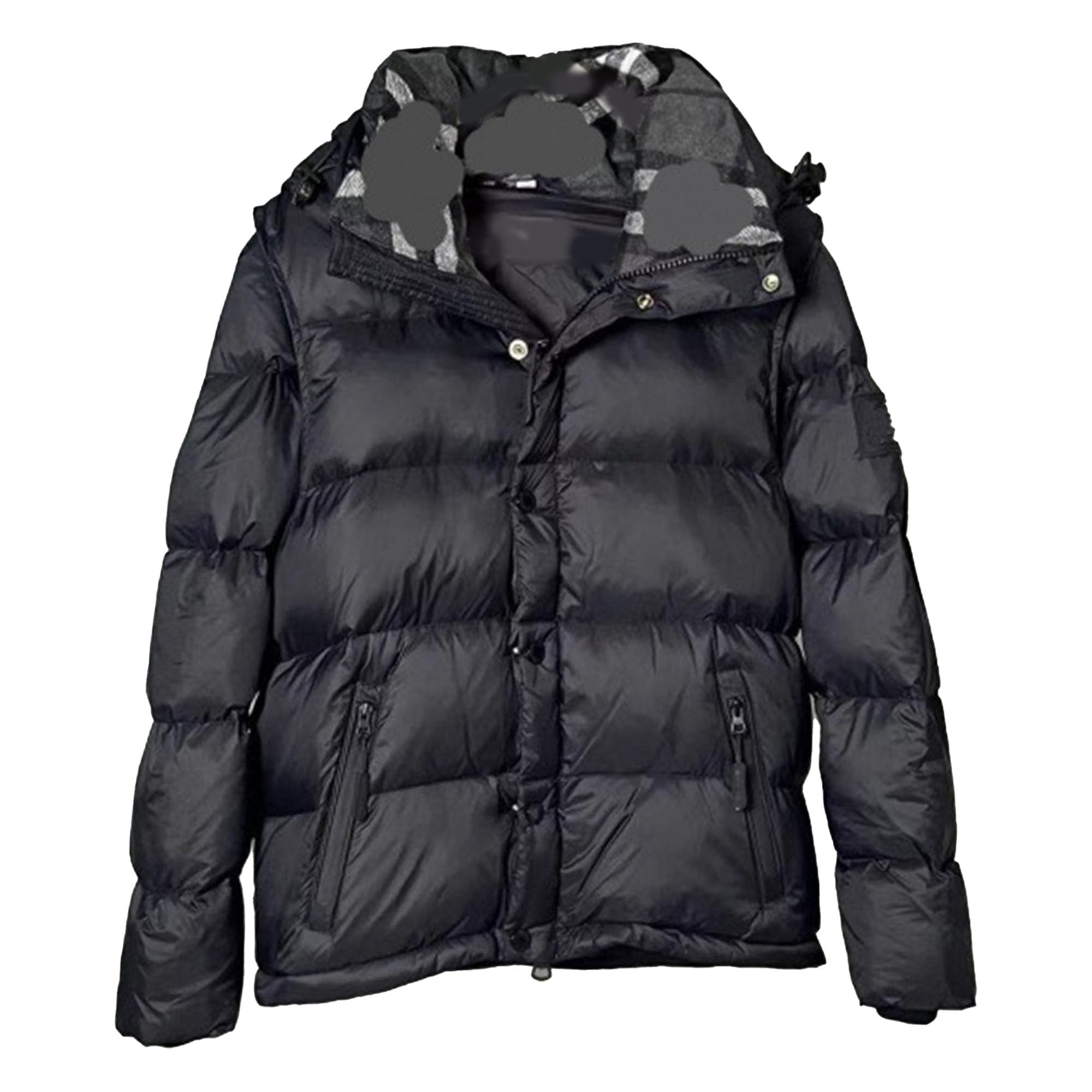 Warme Herrenjacke mit abnehmbaren Ärmeln, Pufferjacke für Herren, mit Kapuze, gepolsterte Daunenjacken