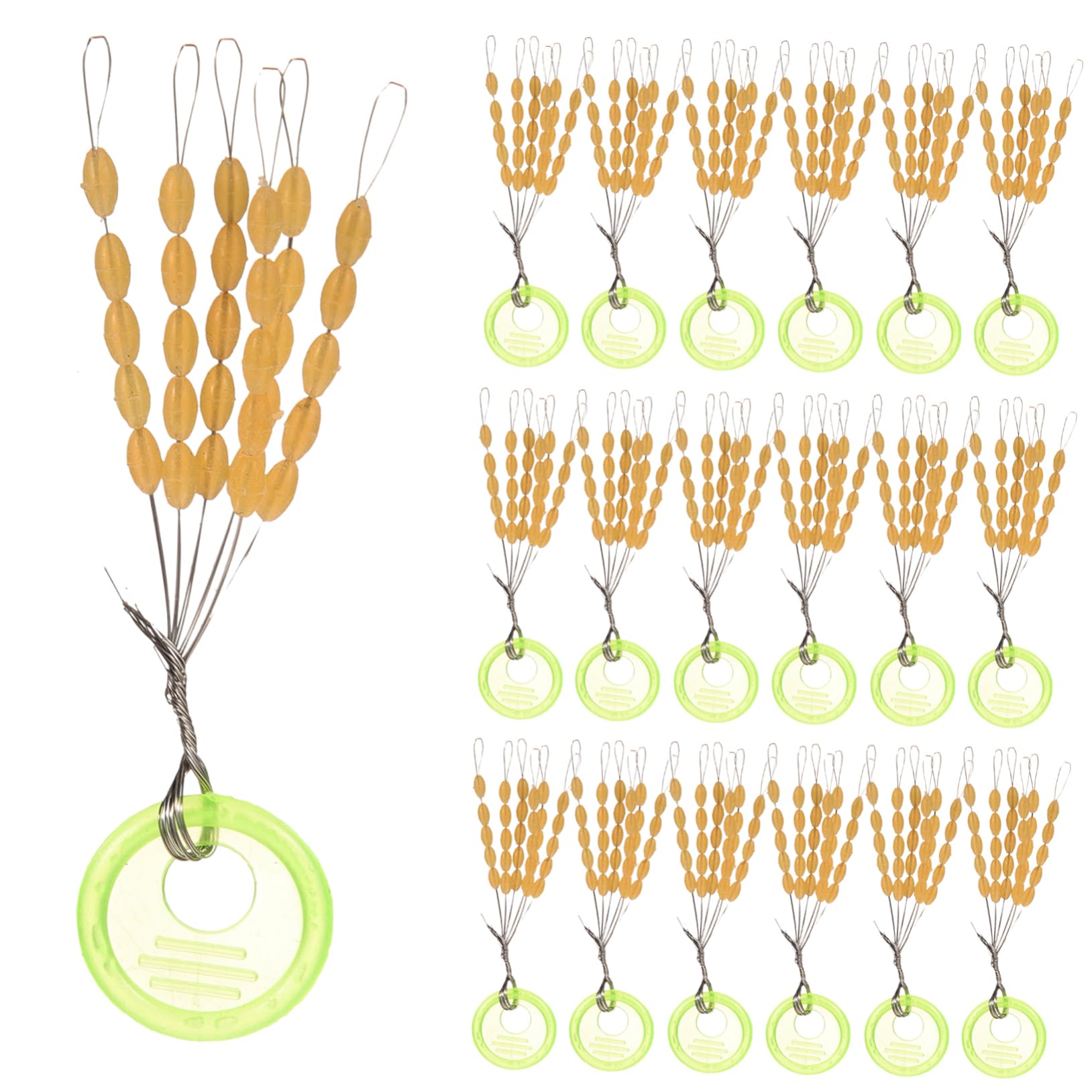 SUPVOX Lot De 5 Flotteurs De Pêche Petits Bouchons De Cordon pour Pêcheurs De Niveaux 60 Pièces X 5