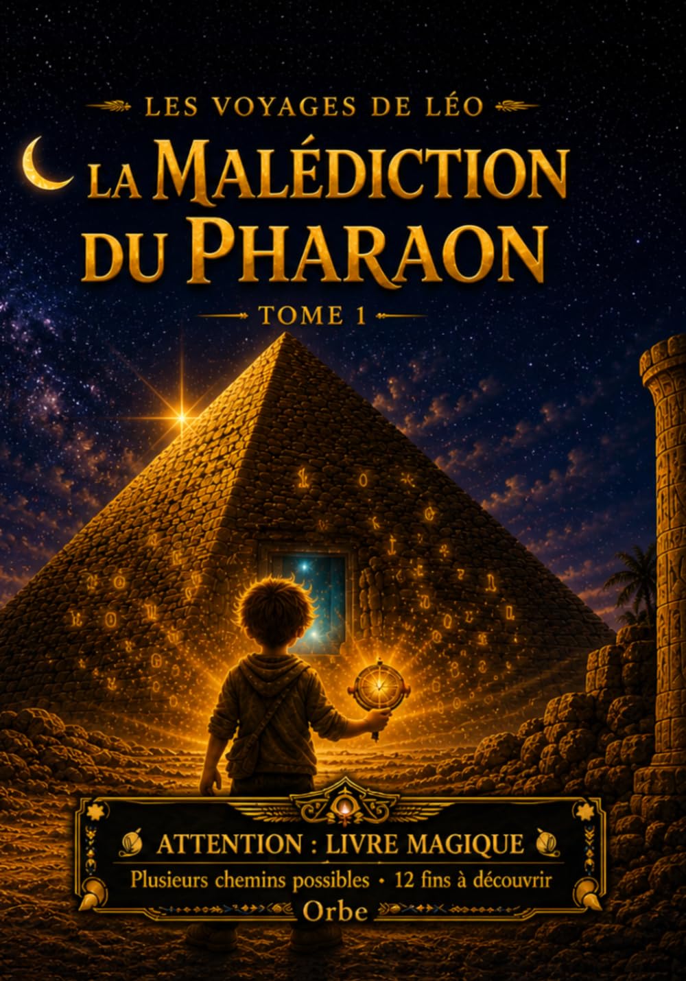 Les Voyages de Léo — La Malédiction du Pharaon: Livre-jeu dont tu es le héros | 35 chapitres, 12 fins | Aventure interactive pour enfants 5-14 ans