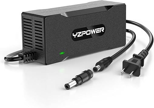 54.6V 2A Charger for 48V EBike Battery, DC 5.5x2.1/5.5x2.5mm Plug Male, Compatible with Lectric XP 3.0, RadRunner, Engwe M20, Aventon Pace 500, Gotrax, Ecotric, Hiboy