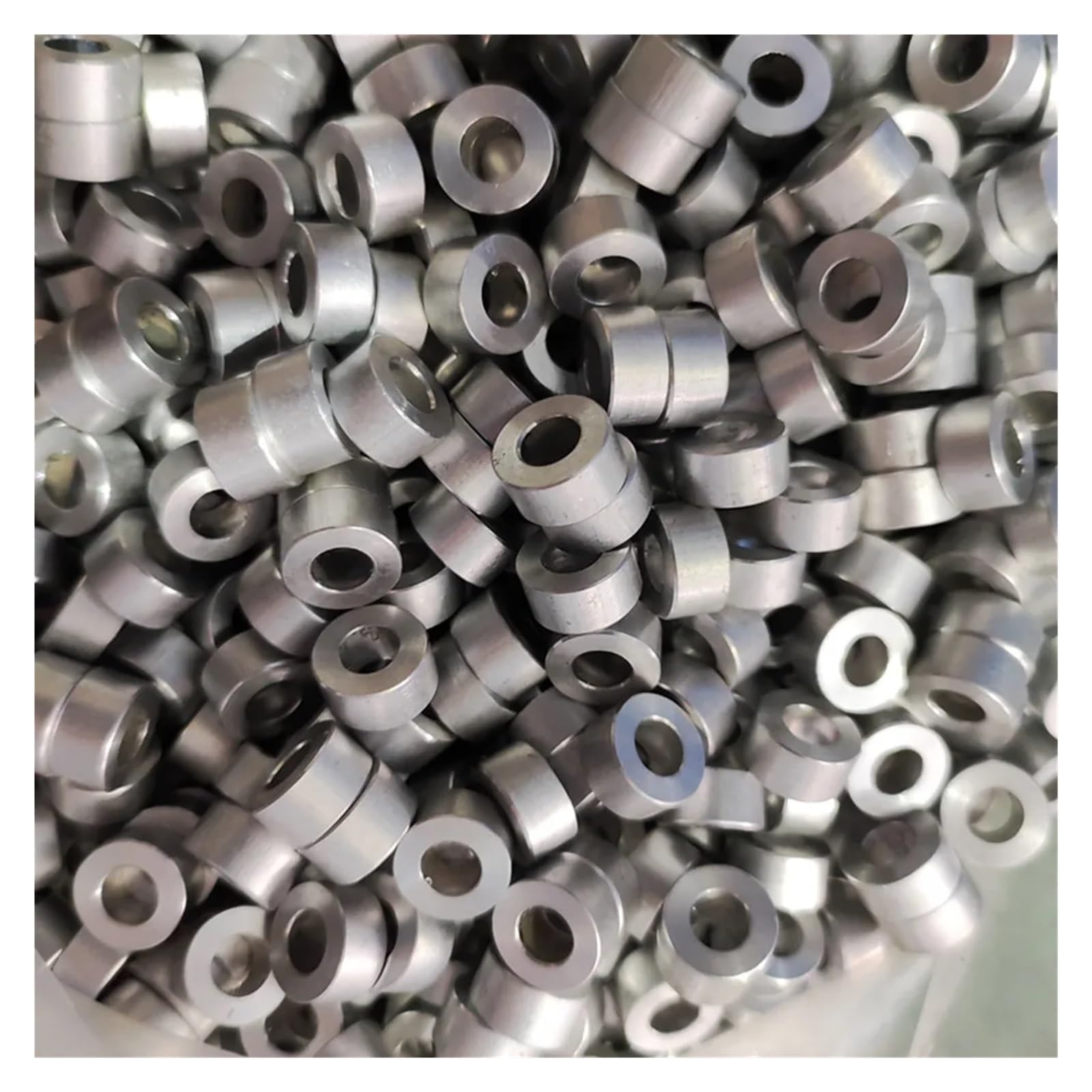 Aluminiumbuchse M3-M12, Flache Unterlegscheibe Aus Aluminium, Rund, Ohne Gewinde, Abstandshalter(L 10mm,M3x6xL (10pcs))