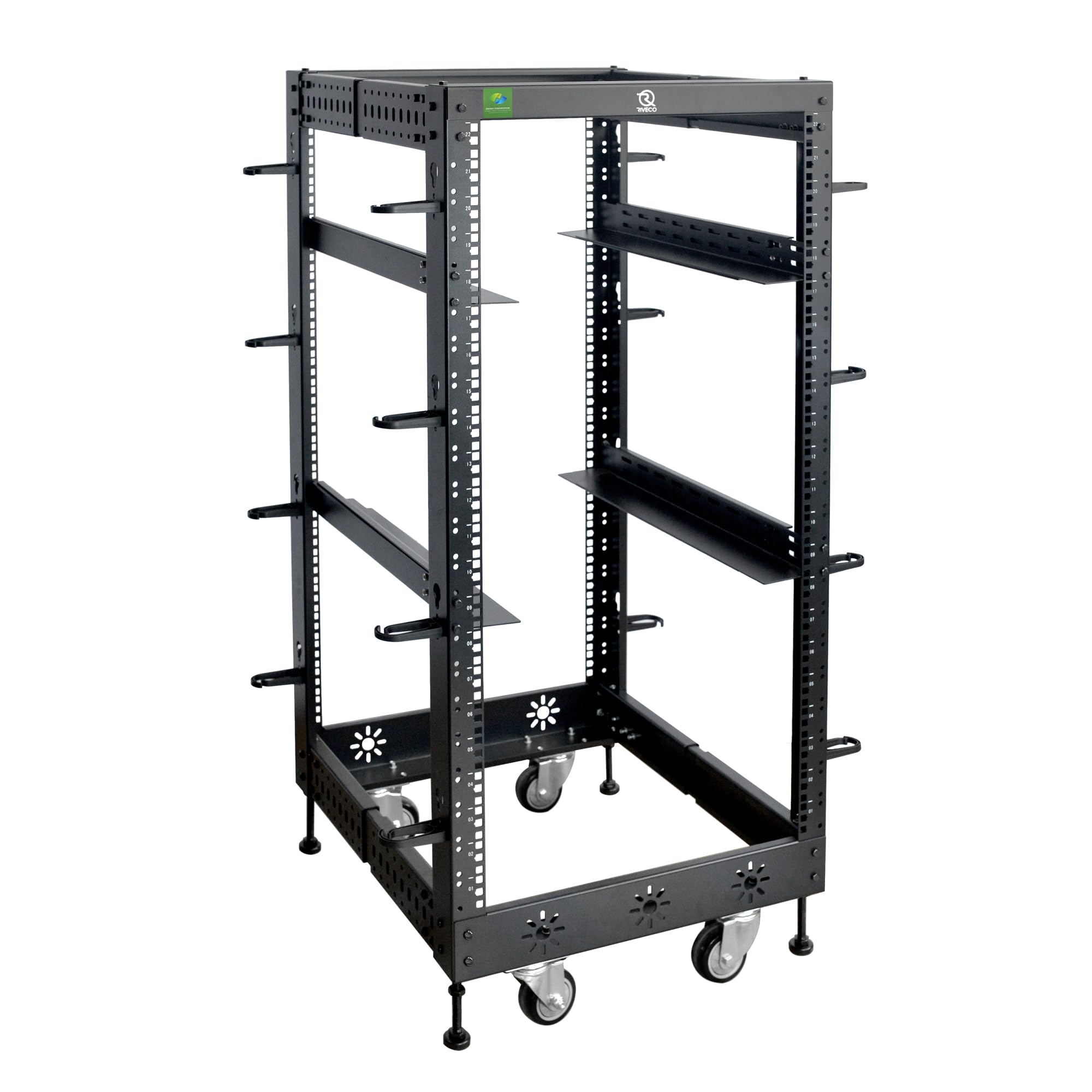 RIVECO 22U Adjustable Depth Server Rack