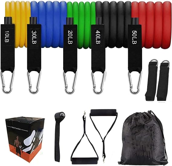 Rainbow _ strada con banda di resistenza, universale Home fitness attrezzature Sculpture Tummy Trainer pedale Expander elastico corda addome vita braccio gamba dimagrante yoga crunche, red