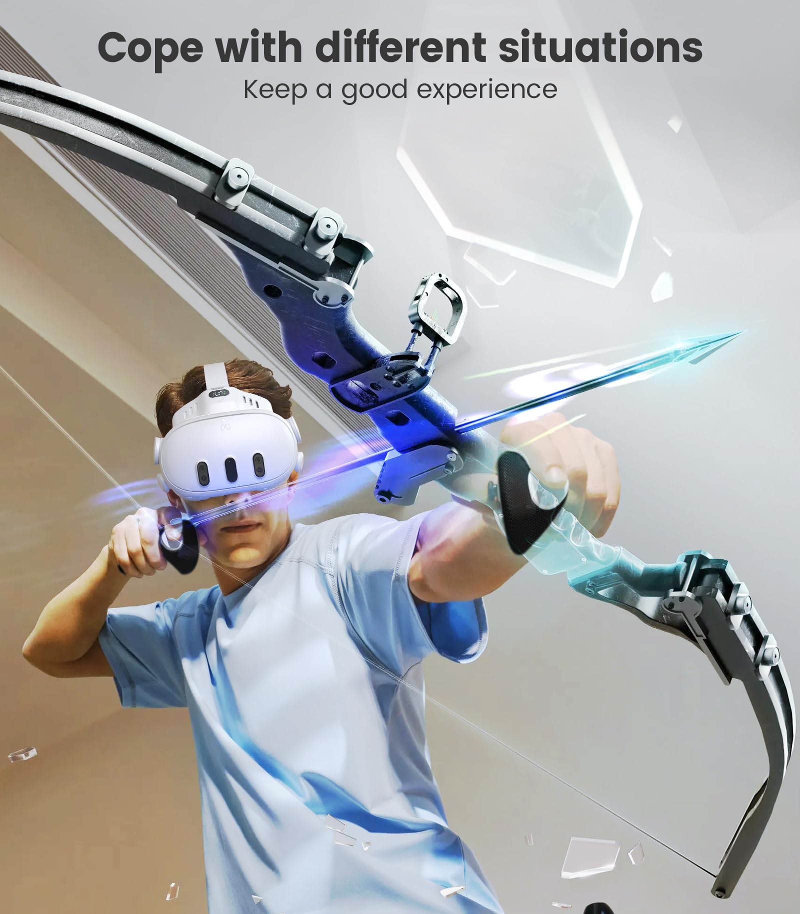 NVNV Ventilador de refrigeración VR, solo compatible con Oculus/Meta Quest 3, accesorio VR con almohadilla facial, interfaz facial y ventilador antivaho, ventilador de refrigeración dual turbo