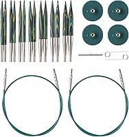 Vista 4 de Knit Picks Opciones Juego de agujas de tejer de madera intercambiables cuadradas cortas de 2-3/4" (Foursquare)