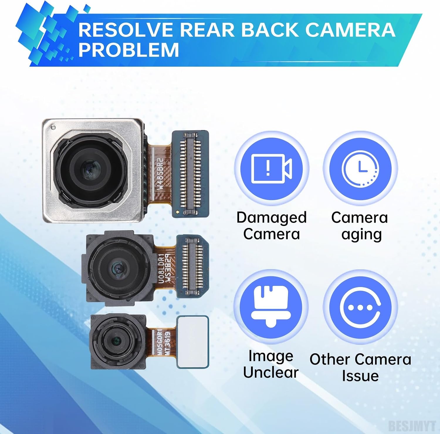 for Samsung Galaxy A34 Rear Main Camera Replacement | Back Camera Module Part Repair for samsung a34 SM-A346E SM-A346B SM-A346M