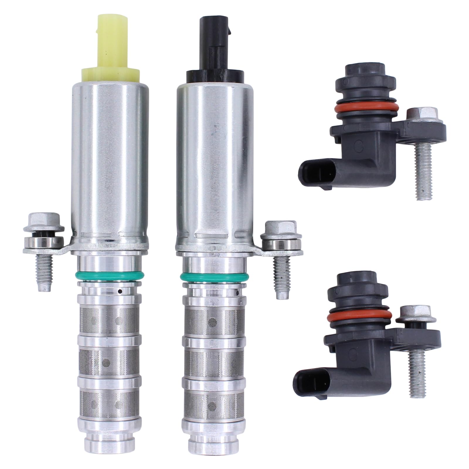 MOTOKU VVT - Válvula de control y sensor de accionador solenoide de posición del árbol de levas de admisión y escape para Chevy Malibu Impala Colorado Camaro Cadillac CTS CT6 ATS Buick Regal Envision