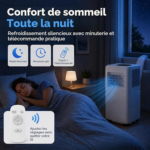 Portable Air Conditioner, 13000 BTU AC Unit with Remote & Window Kit 4000W - 3