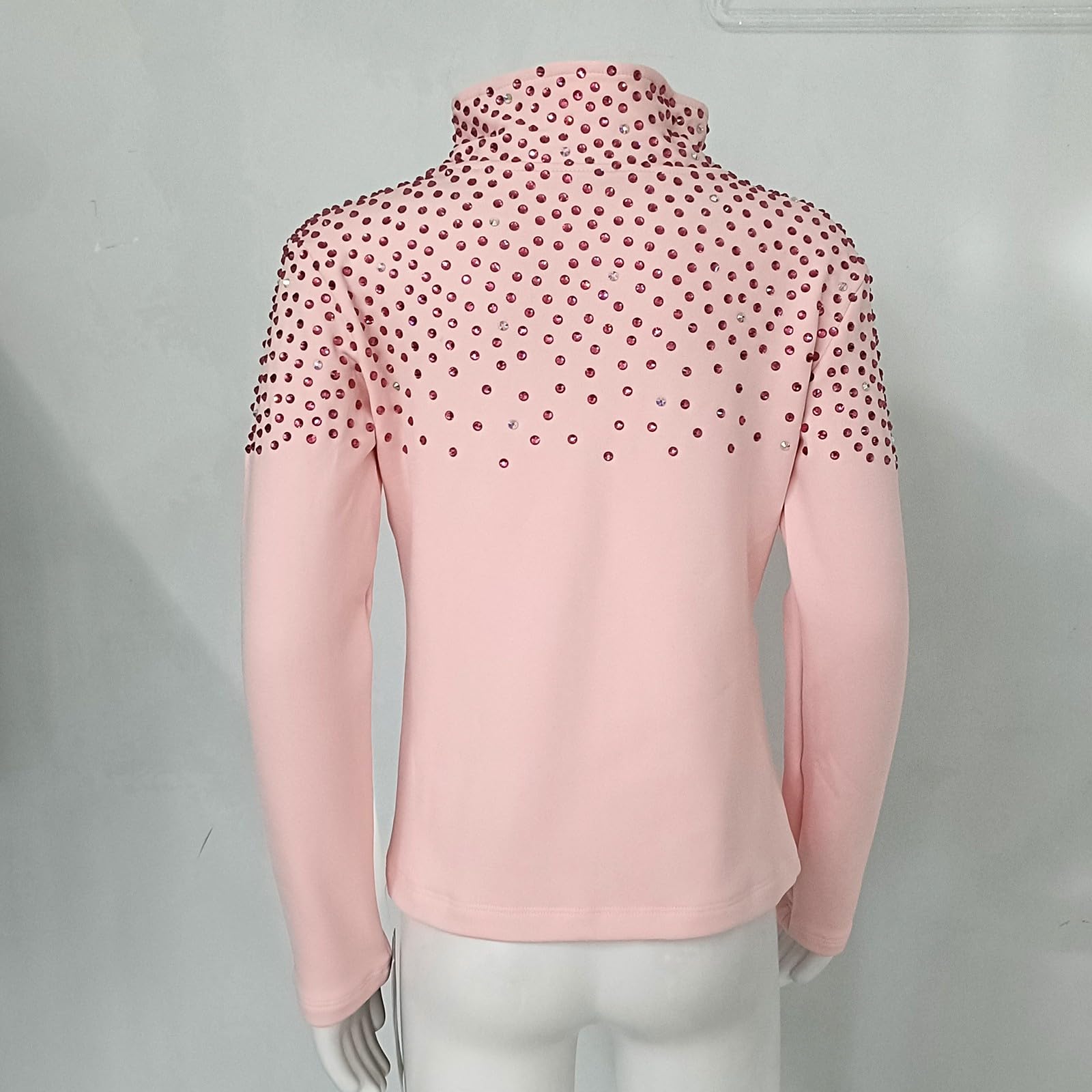 LIUHUO Eislaufjacke Stretch-Fleece Skate-Mantel Trainingskleidung Damen Mädchen