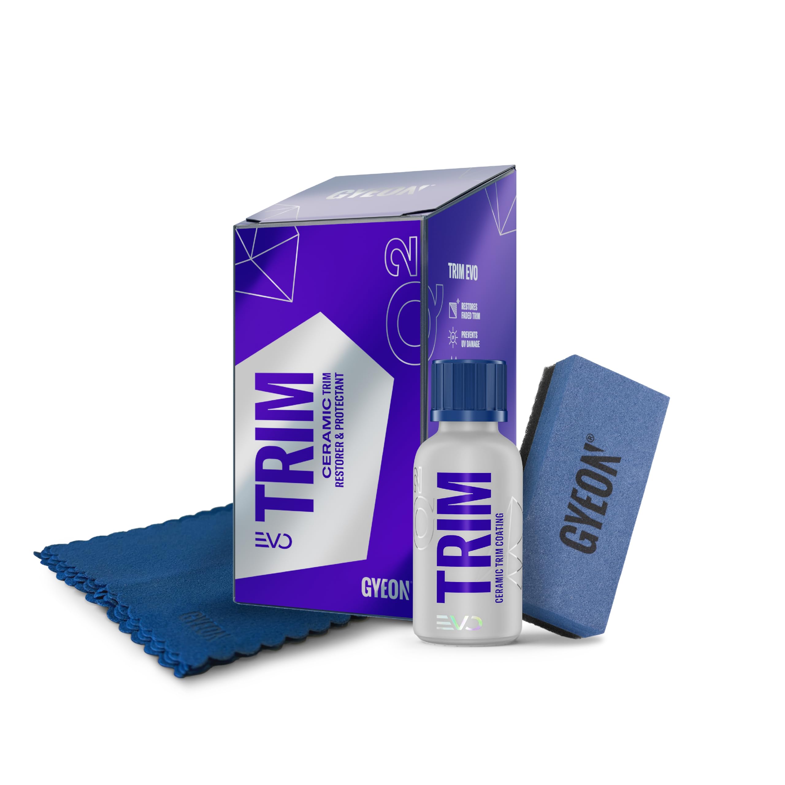 GYEON Q² Trim EVO Ceramic Coating Kit & Car Plastic Trim Restorer