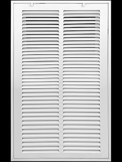 14"W x 20"H [Duct Opening Size] Steel Return Air Filter Grille [Removable Door] for 1-inch Filters | Vent Cover Grill, White | Outer Dimensions: 16 5/8"W X 22 5/8"H for 14x20 Duct Opening