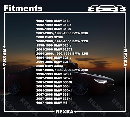 Miniatura 3 de Rexka Juego de 20 juegos de clips de faldón lateral para panel basculante, clip de moldeo con ojales para BMW E36 E46 E90 E91, 51718184574,