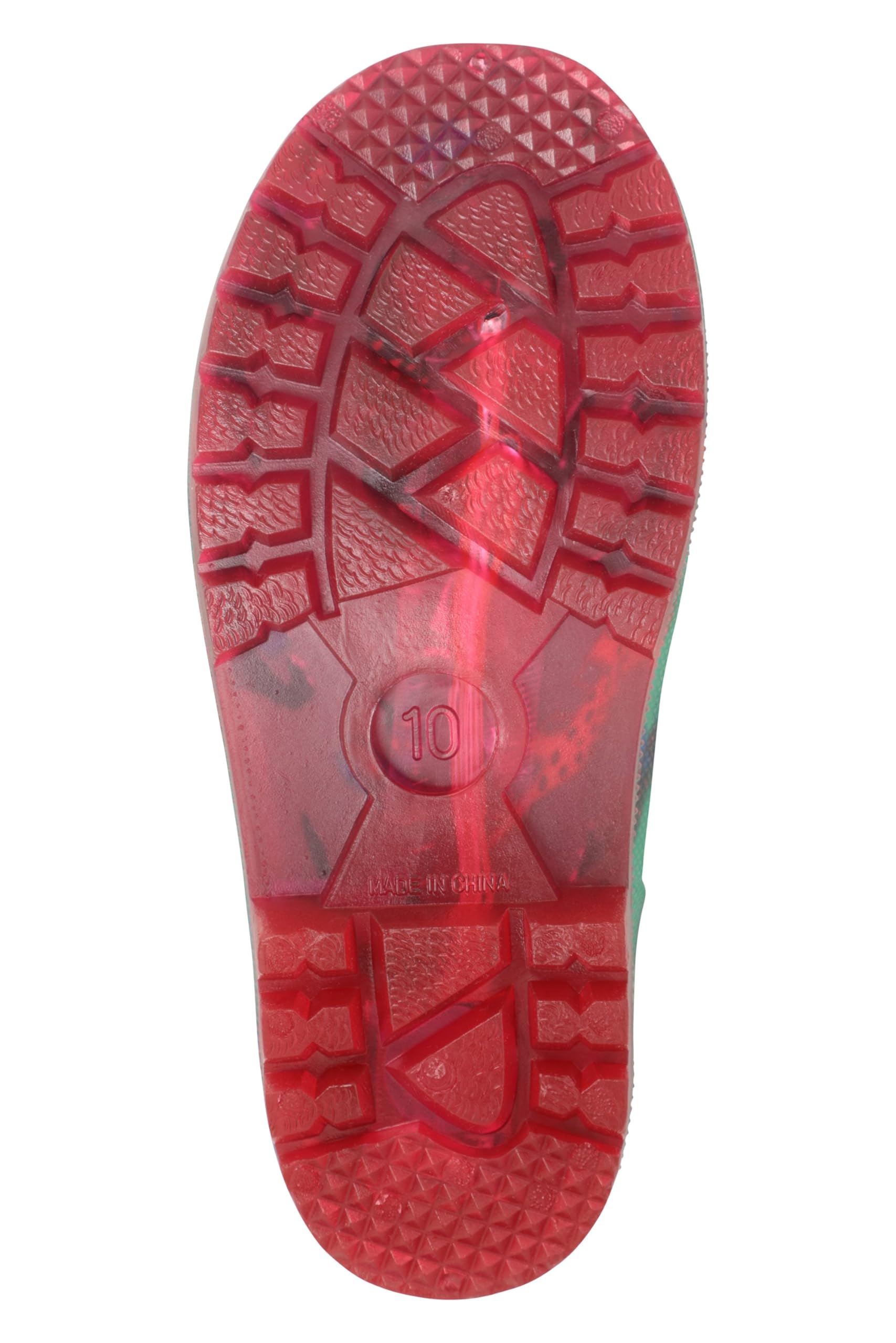 Mountain Warehouse Splash Toddler Light Up Wellies Green Kids Shoe