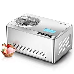 COUPLUX Ice Cream Maker Fastest Freezing 2 1QT Ice Cream Machine with Built-in Compressor Easy Operate Clean Automatic