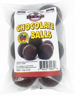 La Plaine Du Nord Premium Quality Chocolate Balls | Haitian Cacao Balls | Pure Cacao for Traditional Hot Cocoa, Tea | Handmade with Cocoa Powder & Sugar | No Artificial Flavours - Ideal for Cooking & Baking (Pack of 3 Balls)