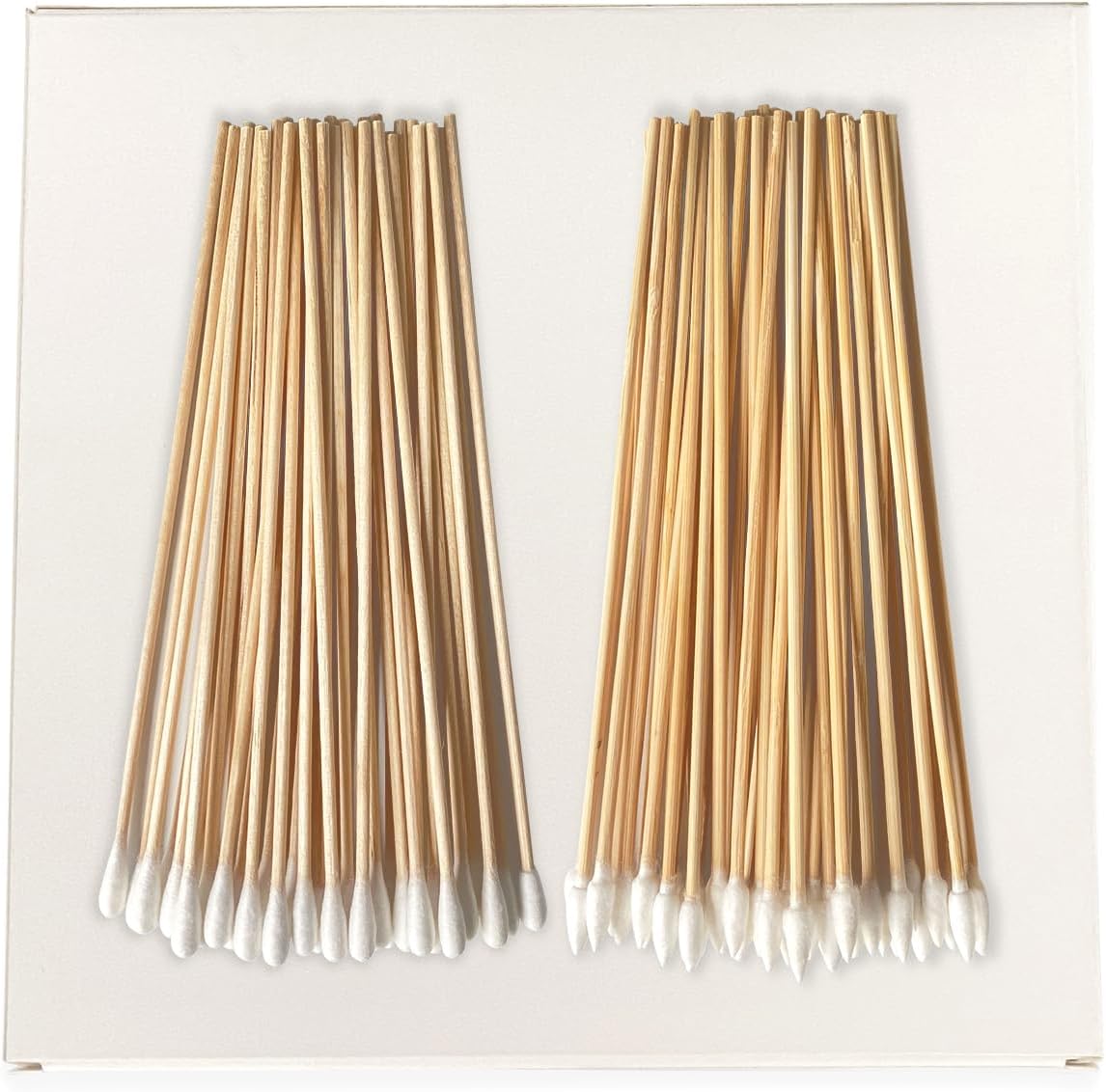 500/200PCS Gun Cleaning Swabs - 6 Inch Long Cotton Swabs - Lint Free, Highly Absorbent Gun Swabs for Precision Gun Cleaning, Applying