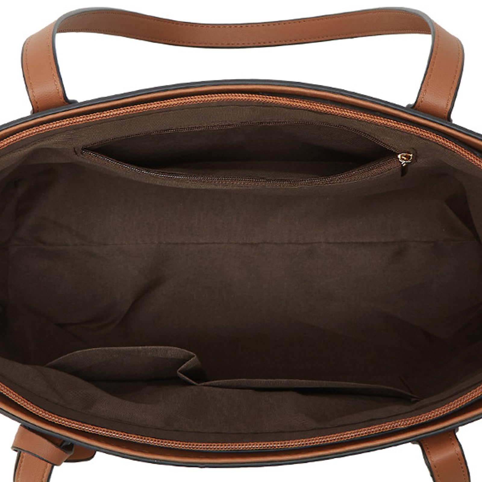 Borsa a tracolla in PU di grande capacità con tasche multiple e chiusura a cerniera borsa per lavoro, viaggi, shopping e uso quotidiano