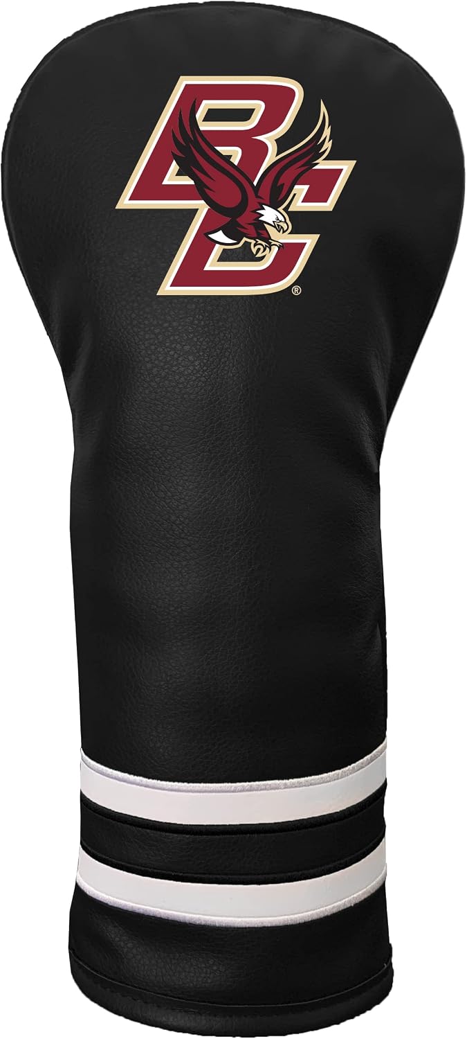 Team Golf NCAA Boston COL Vintage Fairway Headcover (Color) - Printed Team Golf NCAA Vintage Fairway Headcover (Printed), Fits All Fairway, Hybrid and Utility Clubs