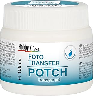 KREUL 49951 - Photo Transfer Potch Photo Transfer Medium 150 ml Satin and Transparent Gloss After Drying For Transfer Prints, Cutouts and Photos