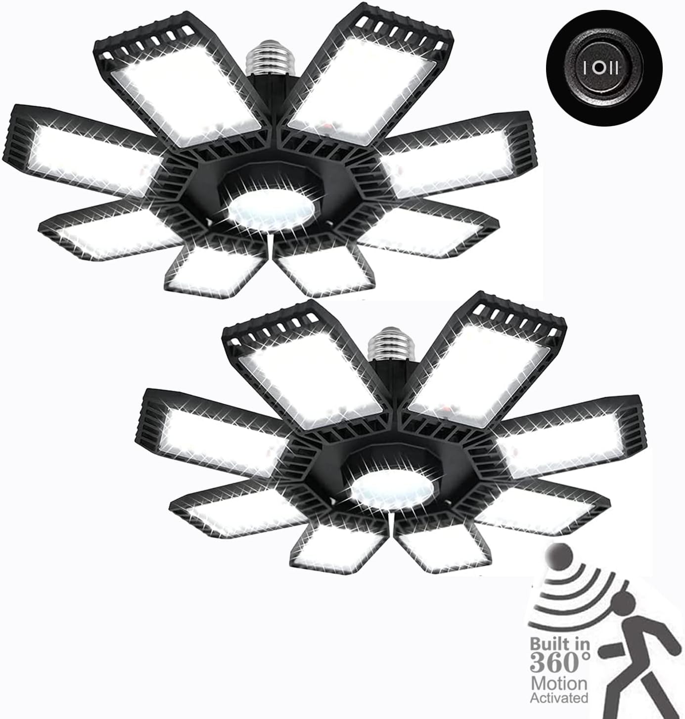 CODAFUL LED Garage Light with Motion Sensor 200W 20000lm Super Bright