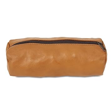 Maya Handicrafts Leather Multipurpose Pencil Pouch Bag for Office and Travel Pouch Leather Utility Pouch for Men and Women