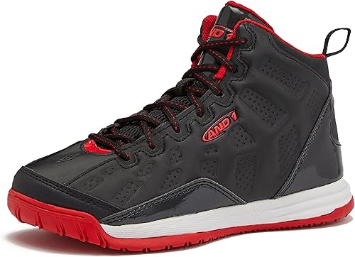 AND1 Showout - Zapatos de baloncesto para niñas y niños, tenis de caña alta para niños, talla juvenil 1 a 7, zapatos de baloncesto para niños