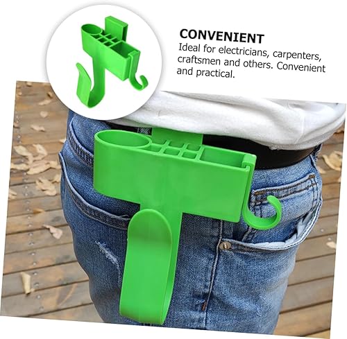 Miniatura 4 de Housoutil Estante para herramientas de cintura, organizador de herramientas de electricista, bolsa de cintura para taladro eléctrico, organizador de