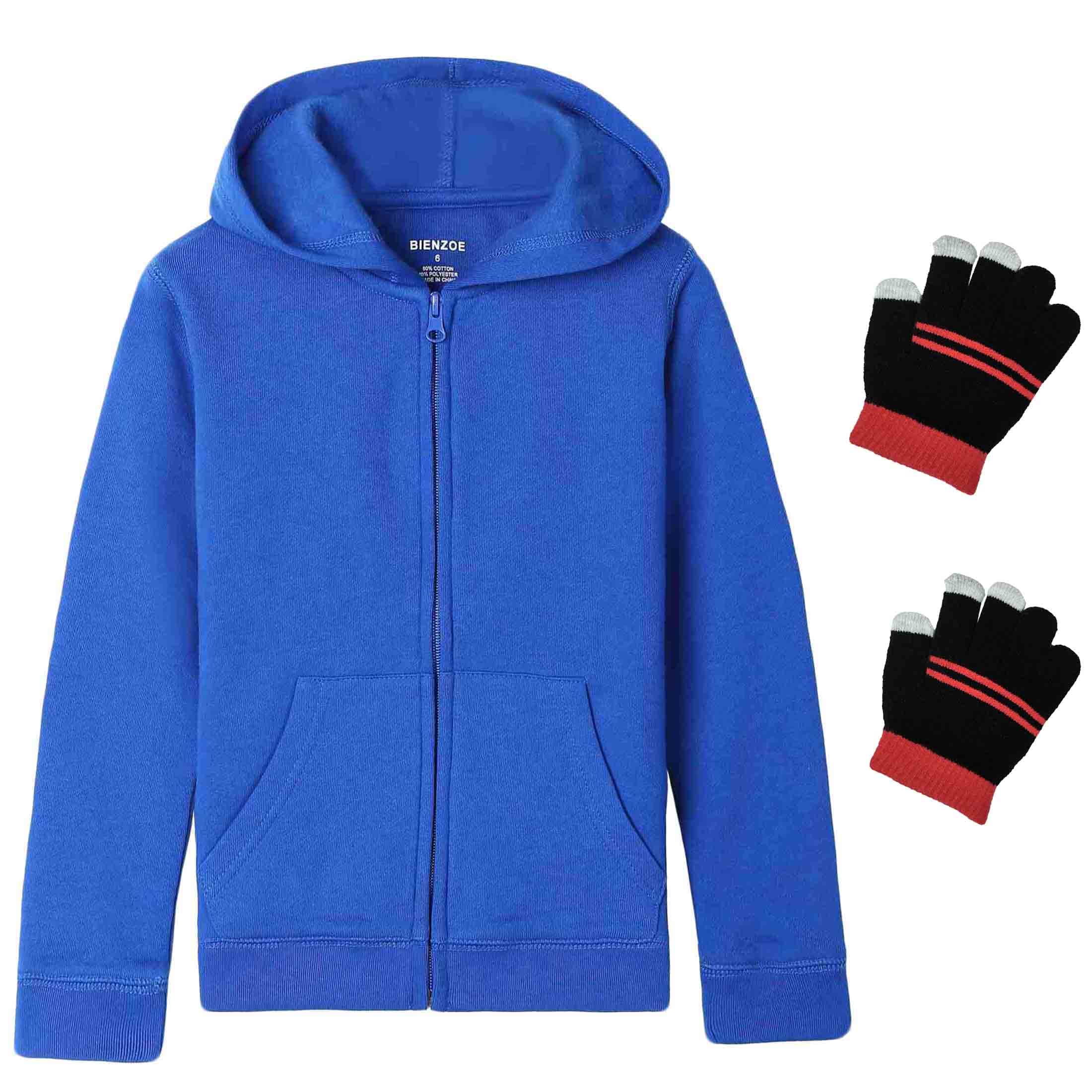 Bienzoe Niña Anti-Pilling Suave Uniforme Escolar Sudaderas con Capucha